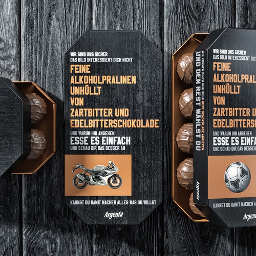 Men's chocolate design