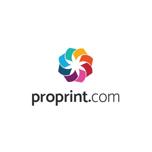 Creative logo design for ProPrint.com