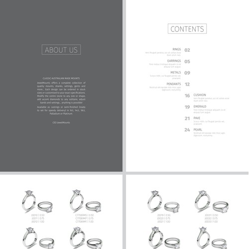 Clean catalogue concept for Chemgold