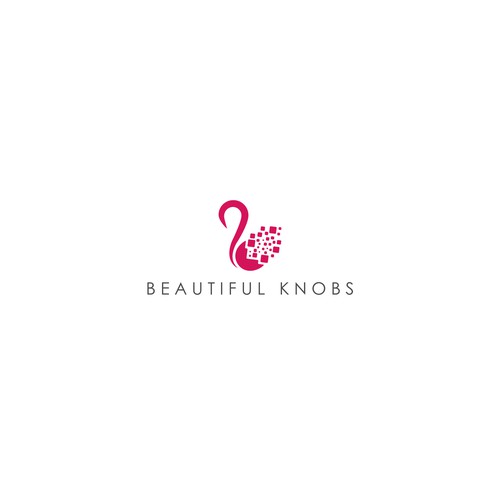 Feminine logo for beautiful knobs
