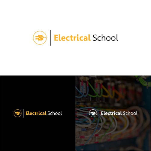 Simple logo for Electrical School