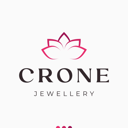 Elegant lotus logo for luxury jewellery brand