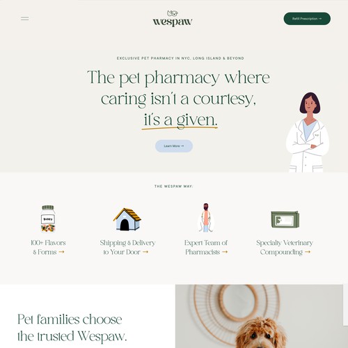 Website Design and Branding for Pet Pharmacy in NYC