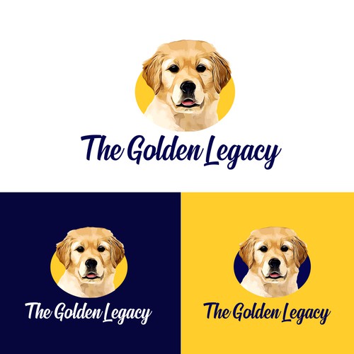 Conceito de logotipo  para criadores de cães.