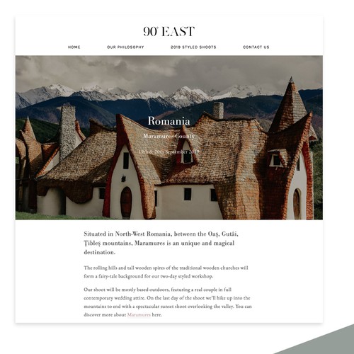 Squarespace website for photography travel company