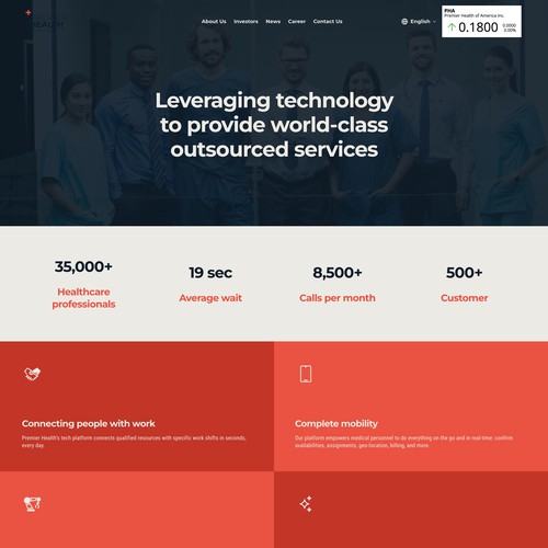 Premier Health of America: A Technology-Driven Website for a Leading Healthcare Services Provider