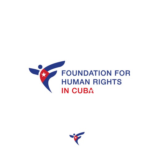 Logo concept for foundation for human rights in Cuba