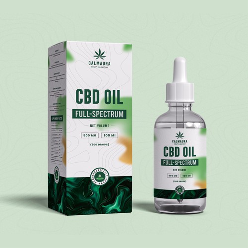 CBD OIL | Full-Spectrum Packaging & Label Design