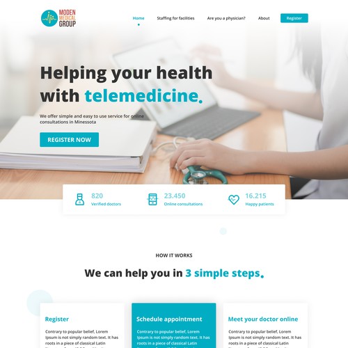 Telemedicine web design