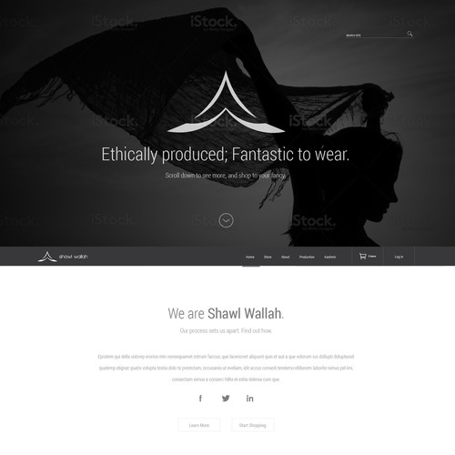 Website Design for Shawl Wallah