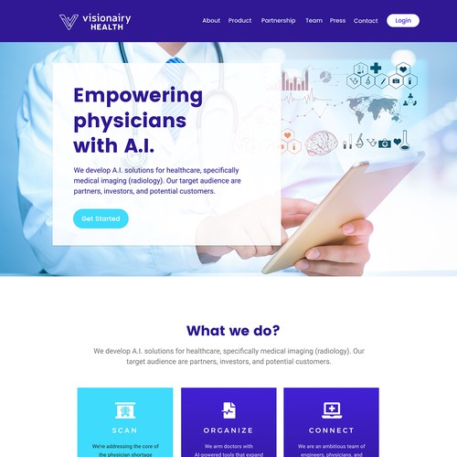 Landing page