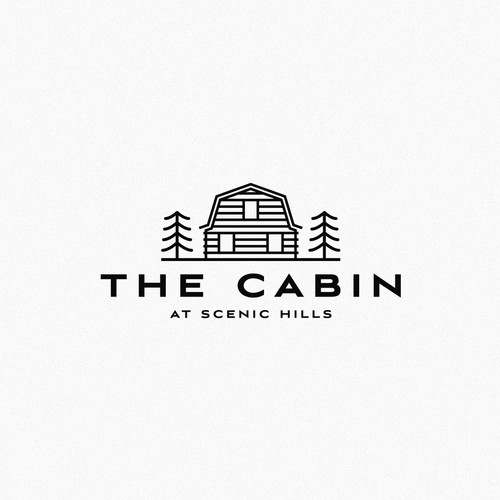 Minimalistic logo for a cabin vacation rental