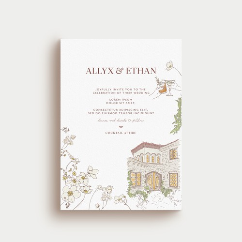 Wedding invitation design