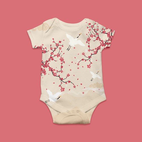 Baby clothes Inspired by Japanese culture