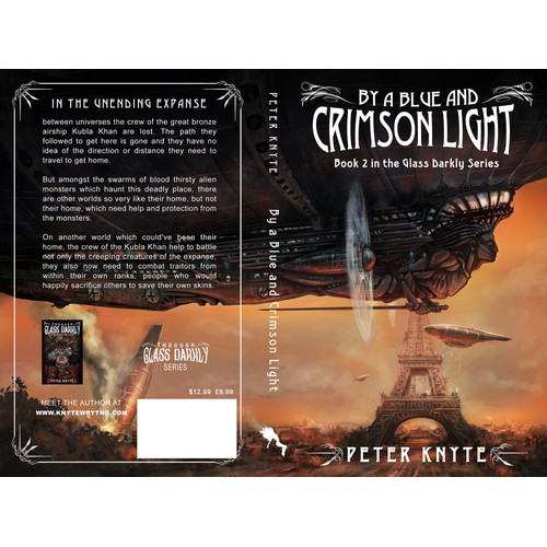 By a Blue and Crimson Light