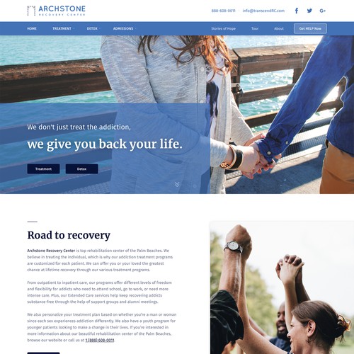 Recovery Center / Web Design Concept 2