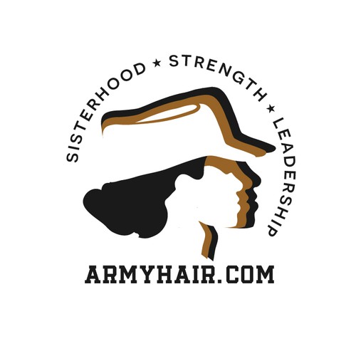 Powerful logo for army hairstyle !