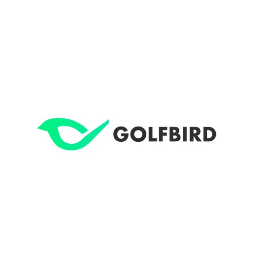 Bold logo concept for a golf company