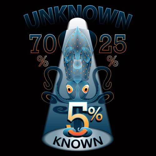 Tshirt Design to represent unknown knowledge of the universe