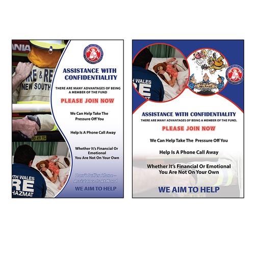 CHARITY NEEDS YOUR HELP - POSTERS for Employees of the NSW Fire Brigades Relief and Welfare Fund