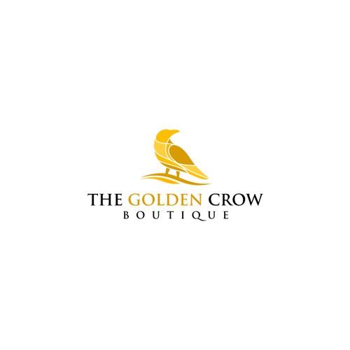 Bold Logo Concept for The Golden Crow Boutique