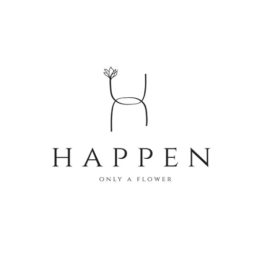 Happen Flowers and Coffee Logo Design