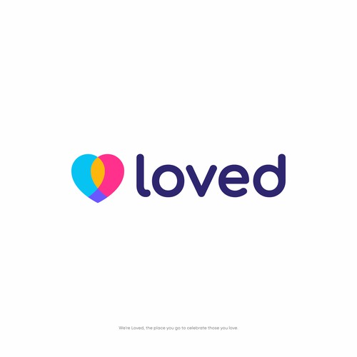 Colorful logo for loved.com