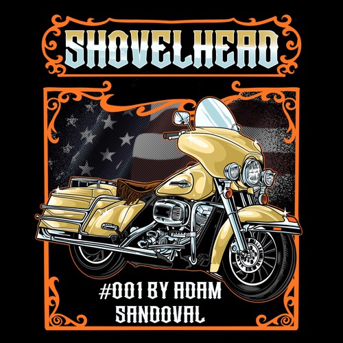 Illustration harley davidson