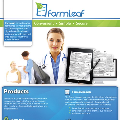 Create the next brochure design for FormLeaf