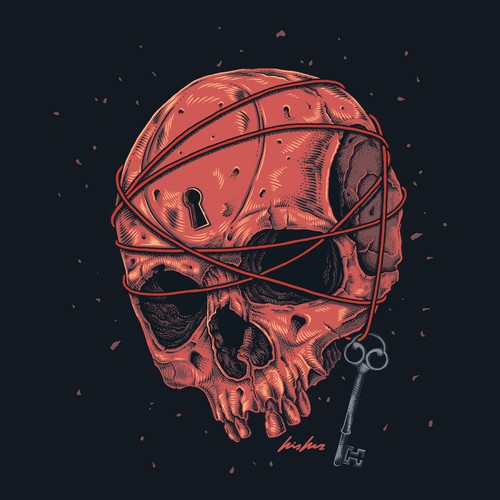 locked skull