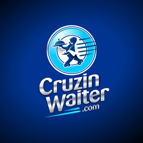 winning logo design Cruzin Waiter