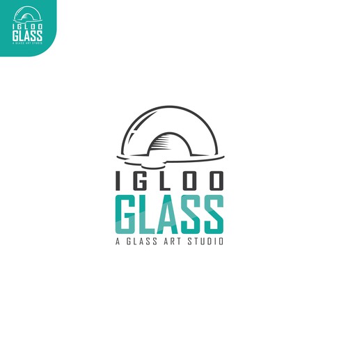 Graffiti style logo for igloo glass