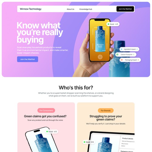 Winnow Technology Website Design