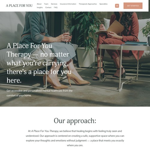 Optimisation of A Place for you Therapy