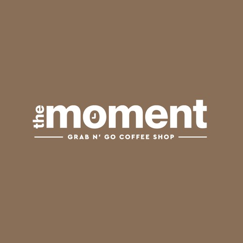 Logo Design for "The Moment - grab n' go coffee shop"