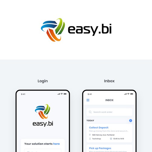 Easy.bi - Clean and modern business app design
