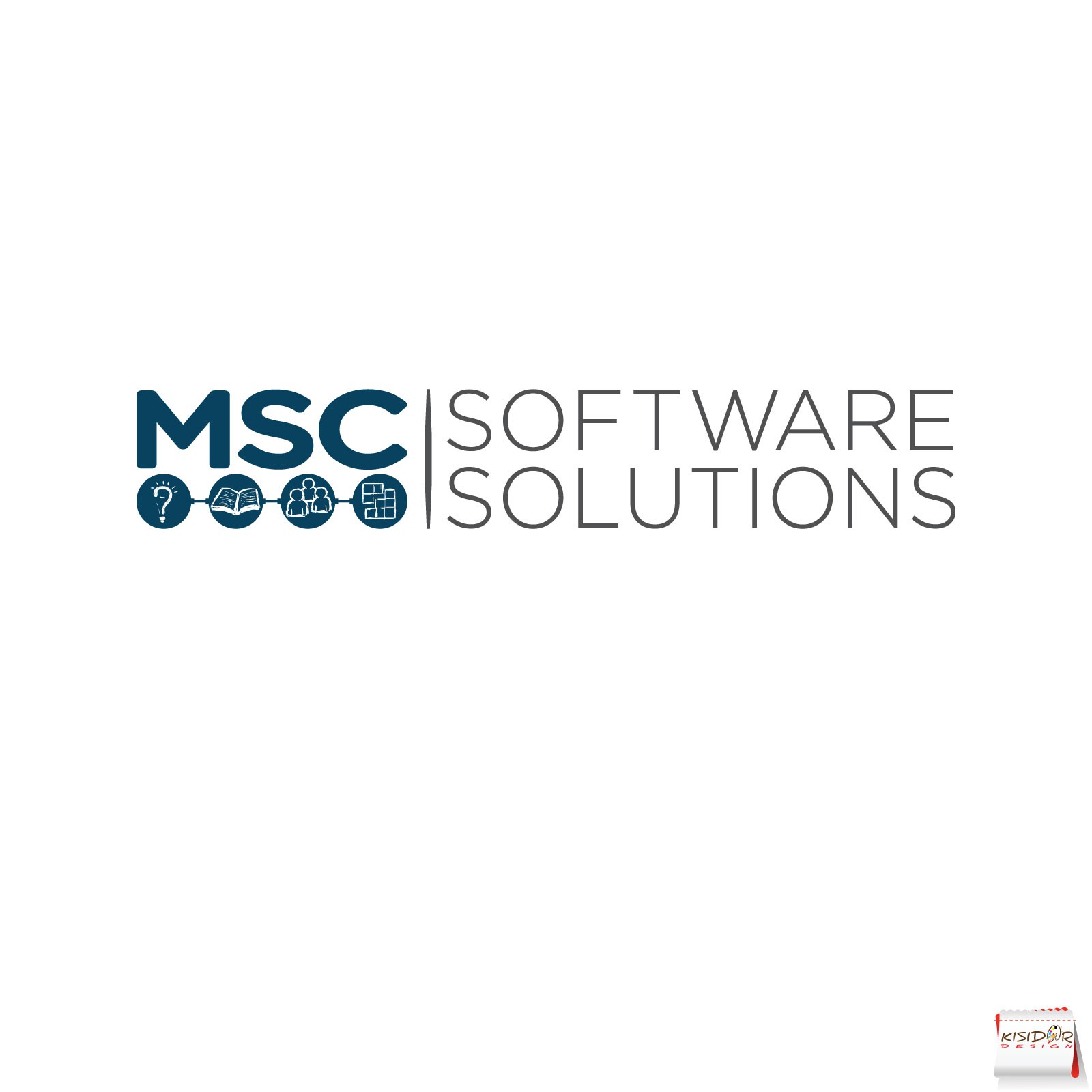 Create a clean, smart logo for MSC Software Solutions