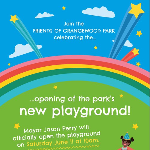 Playground opening poster