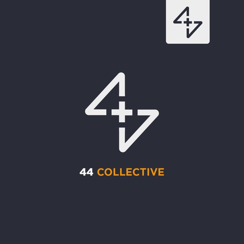 44 Collective logo design