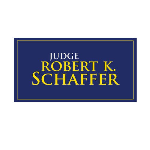 Logo for a Judge up for re-election