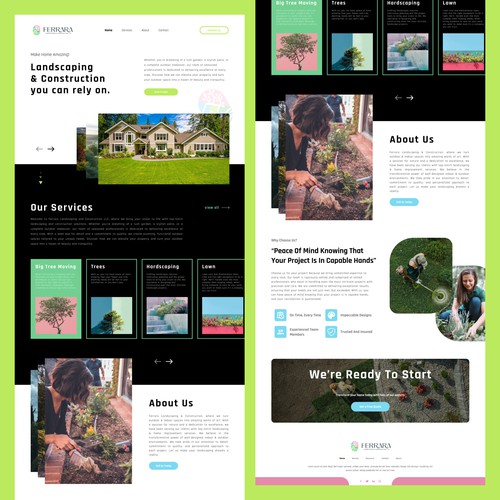 Website Concept for Gardening