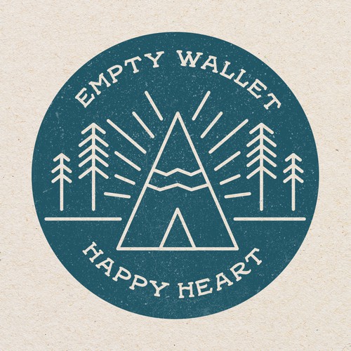 Empty Wallet Happy Heart Logo 