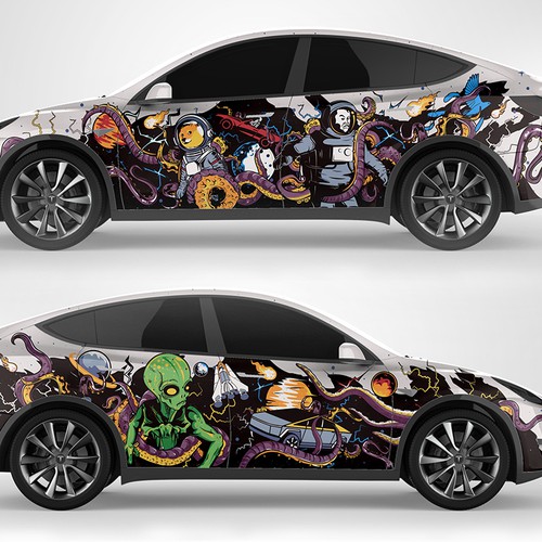 Tesla Model Y Car Wrap