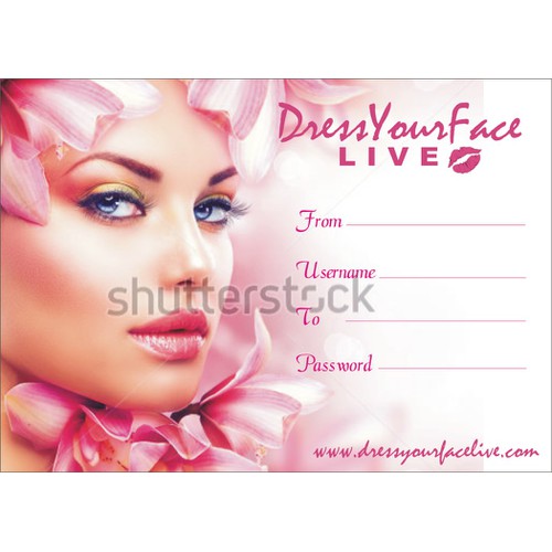 Create a Holiday Gift Card for Online Makeup Education Company