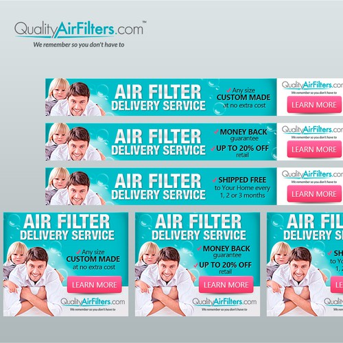 Banner ads for Air Filters shop