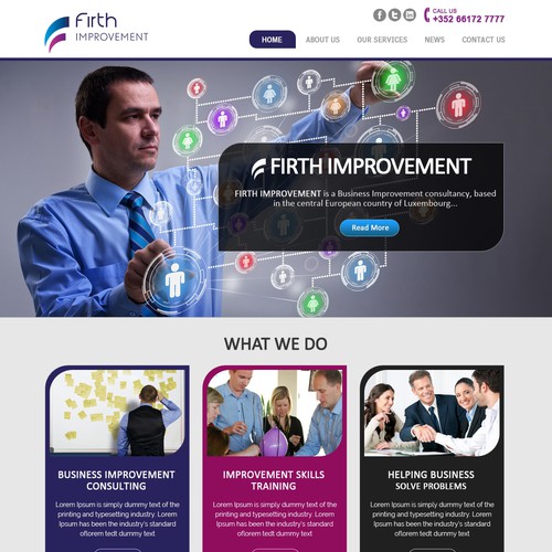 Web Page Design For Firth Management