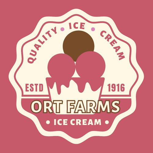 Logo for ice cream industry