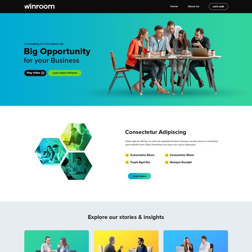 Bold Web Page Design