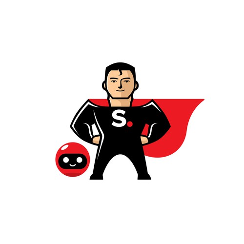 Superhero Mascot for Simplero