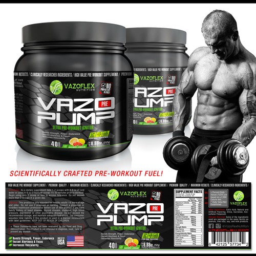 Label Design for Pre Workout